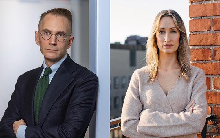 Oskar Öholm och Carola Russmark