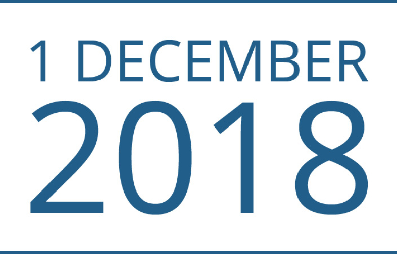 Senaste datum för utträde: 1 december 2018
