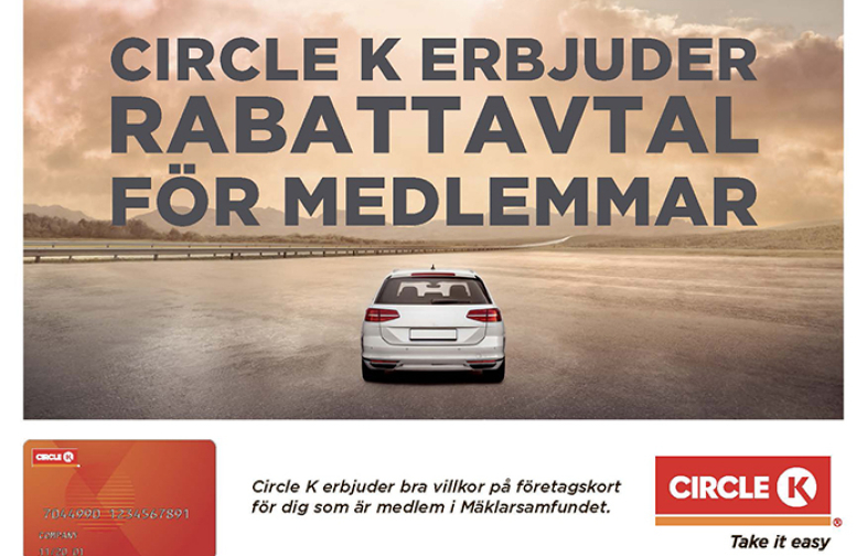 Circle K - erbjudande till Mäklarsamfundets medlemmar