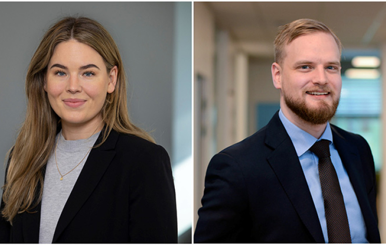 Välkomna Mäklarsamfundets nya jurister – Alba och Andreas