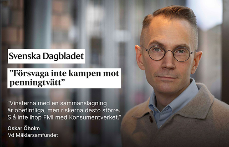 Mäklarsamfundet i Svenska Dagbladet: “Regeringen måste tänka om”